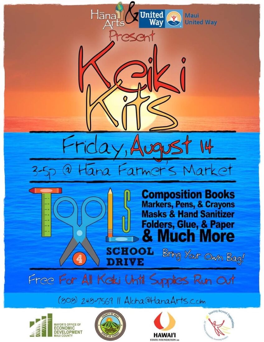 Keiki Kits at the Hana Farmers Market